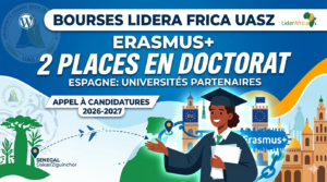 bourse LiderAfrica UASZ Erasmus Doctorat Espagne 2026-2027