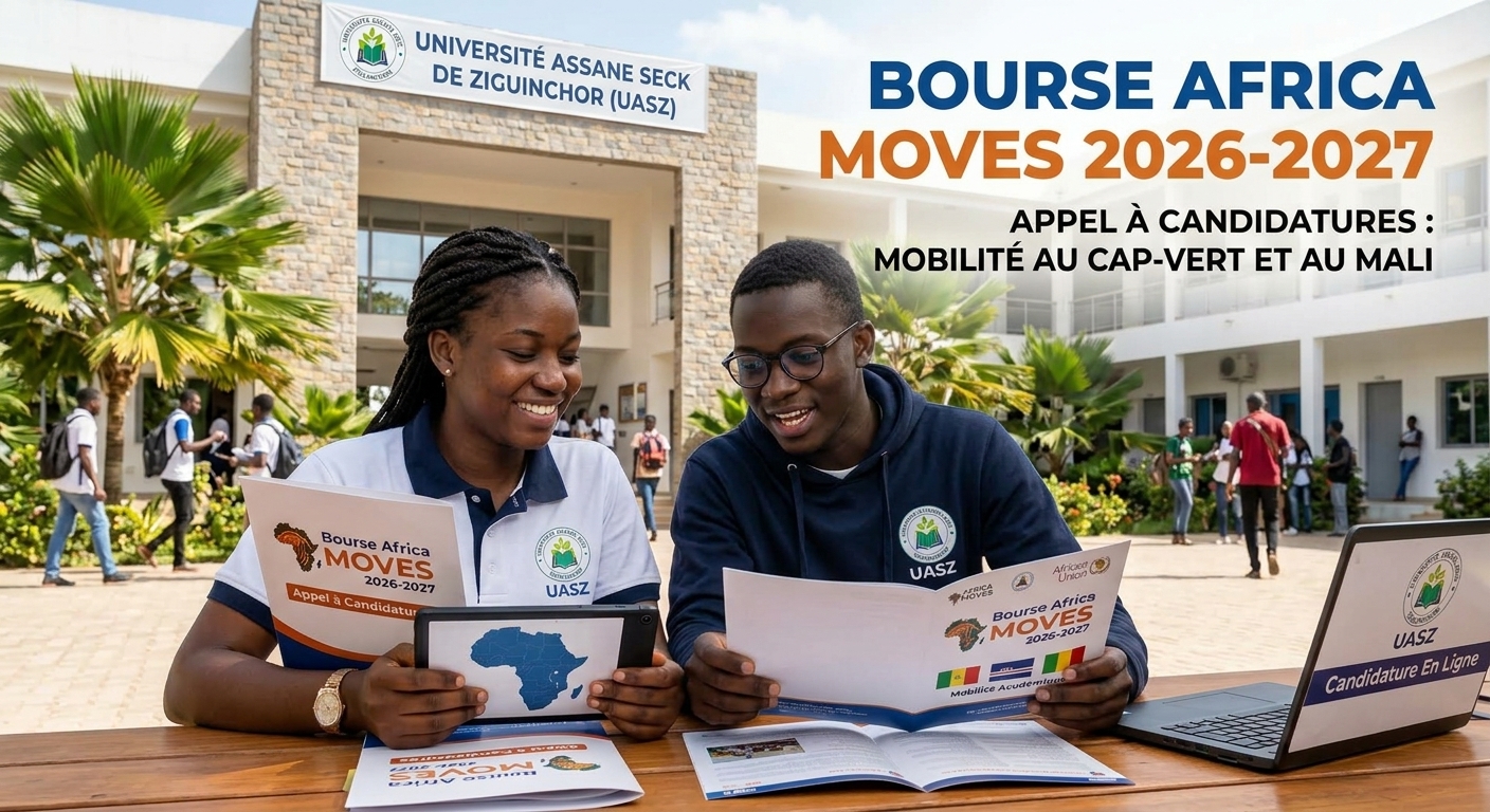 Bourse Africa MOVES 2026-2027 : l&rsquo;UASZ lance l&rsquo;appel à candidatures pour la mobilité au Cap-Vert et au Mali