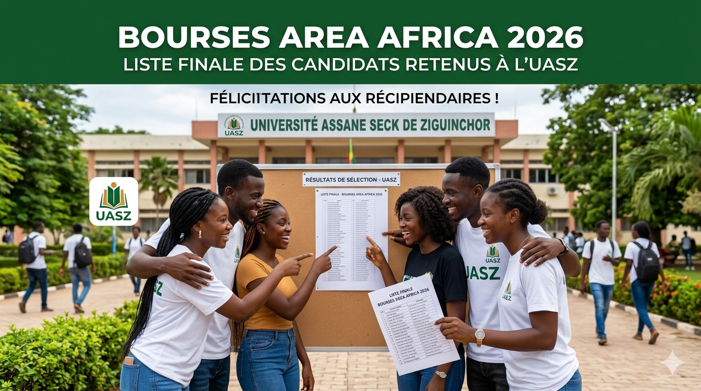 Liste finale des Bourses AREA Africa
