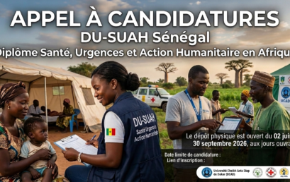 DU-SUAH 2026-2027 : Appel à candidatures – Santé, Urgences et Action Humanitaire